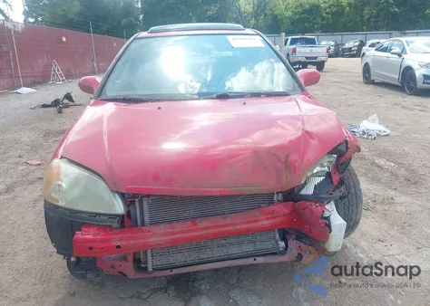 2002 Honda Civic Ex z USA, uszkodzony, nr VIN 1HGEM22062L054571